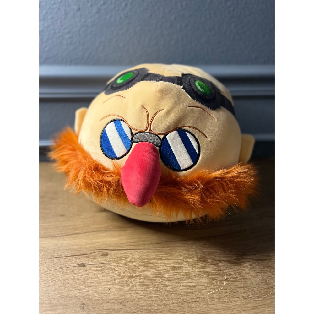 Sonic‎ the Hedgehog Dr Eggman Plush Round Head Stuffed Toy Pillow